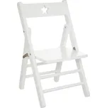 Atmosphera Dětská skládací židle Star bílá