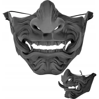 Plastová maska na obličej černá