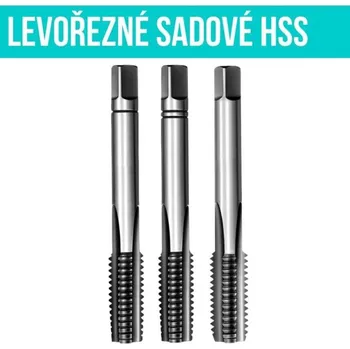 Závitořezný nástroj BUČOVICE 150070 Závitník sadový HSS M7 sada LH ČSN223010