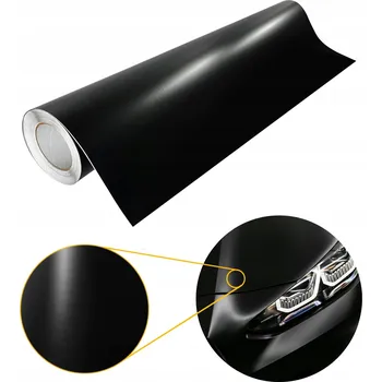 Polep vozidla Termoplastická Fólie Hladká Černá Matná Na Kapotu Střechu Tuning Auta DIY