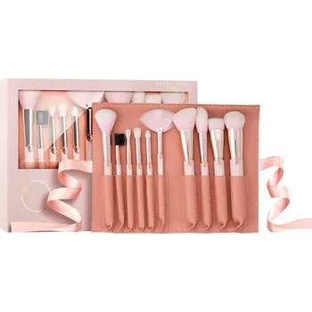 Kosmetický štětec Makeup Revolution Revolution PRO x Influencer Overnight Full Beat Brush Set & Roll - Sada štětců