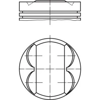 Píst motoru Píst MAHLE 081 PI 00107 000