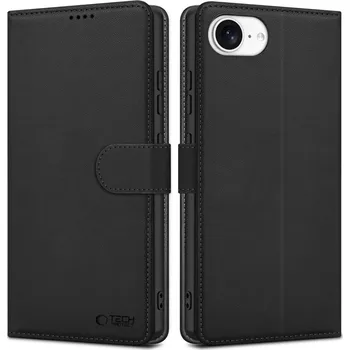 Pouzdro na mobilní telefon Tech Protect Wallet pro Apple iPhone 16e matně černé