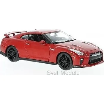 autíčko BBurago NISSAN GT-R 2017 RED 21082