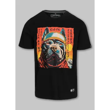 Pánské tričko PitBull West Coast Triko FUJI - černé - PWC_PTFUJI_BLK Velikosti: M
