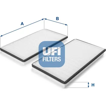 Ventilátor topení a klimatizace Filtr, vzduch v interiéru UFI 53.228.00