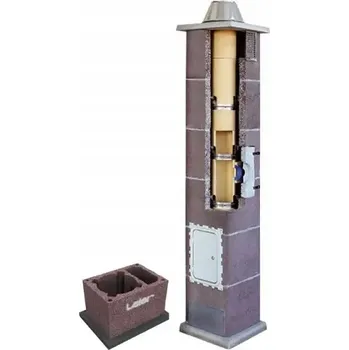 Komín Keramický komín systém Leier Turbo 8m průměr 140 komínová sada plyn olej +1W