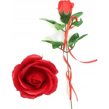 umělá květina 1x Červená Mýdlová Růže Voní jako Dárek Kytice