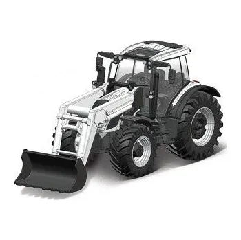 autíčko BBurago TRAKTOR VALTRA N174 S NAKLÁDACÍ LŽÍCÍ 31638