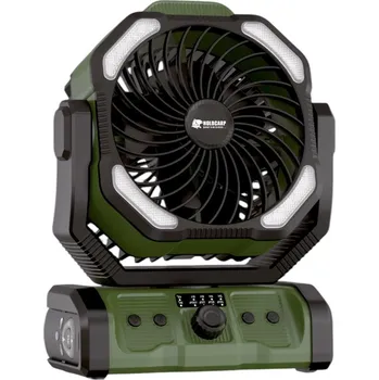 Domácí ventilátor Ventilátor s dvojitým motorem 20 000 mAh, nízka hlučnost 60 dB, USB konektory IP66