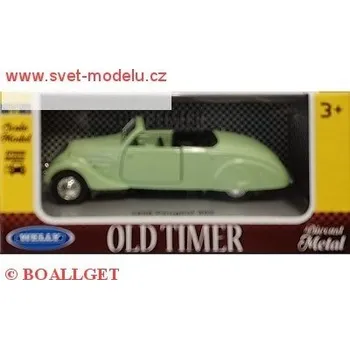 autíčko Welly PEUGEOT 402 CABRIO OPEN 1938 GREEN 98877
