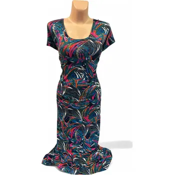 Dámské šaty Zelené šaty BILOBA, Barva Zelená, Velikost XXL 48, Materiál 96% Viskoza 4% Lycra