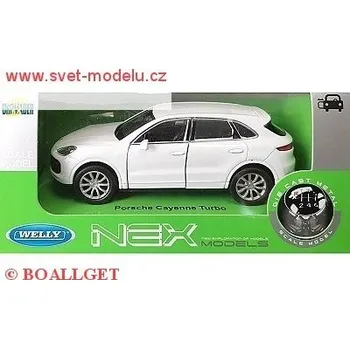 autíčko Welly PORSCHE CAYENNE TURBO WHITE 43773