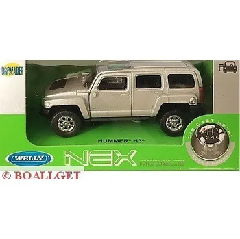 autíčko Welly HUMMER H3 SILVER 43629