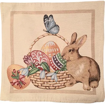 Povlak na dekorativní polštářek Dekorační povlak na polštář velikonoční 45x45
