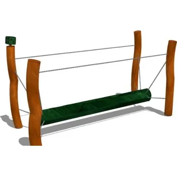 Dětské hřiště Playground System HERNÍ SESTAVA z akátu - Mostek zavěšený kládový .