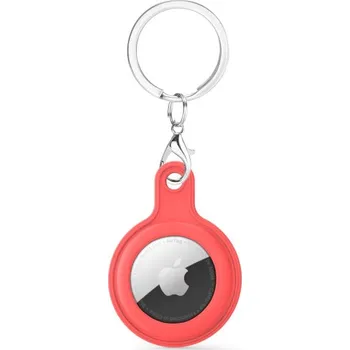 MůjMiBand.cz Ochranné silikonové pouzdro a klíčenka pro Apple Airtag Barva: červená