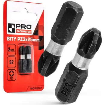 Bit PRO Bity 25mm Pozidriv PZ3 2 ks. ocel uhlíková S2
