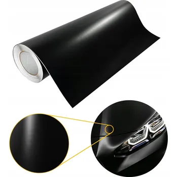Fólie Tuningová termoplastická fólie hladká černá matná na kapotu střechu