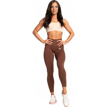Dámské legíny Legíny dlouhé Gym Glamour XS hnědé