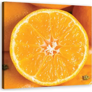 Obraz Obraz na plátně, Pomeranč makro - 30x30