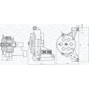 Olejové čerpadlo Olejové čerpadlo MAGNETI MARELLI 351516000032