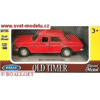 autíčko Welly MERCEDES-BENZ 220 RED 43764