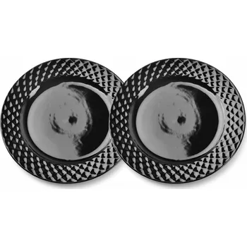 Talíř Sada dezertních talířů DIAMENT BLACK černá