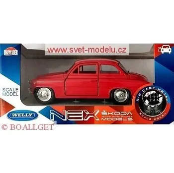 autíčko Welly ŠKODA OCTAVIA 1959 RED 43824