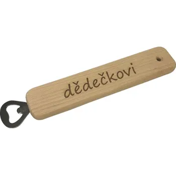 Otvírák Dřevěný otvírák na pivo maxi - dědečkovi