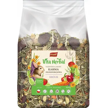 Krmivo pro hlodavce Vita Herbal Vitapol krmivo pro králíky 400g, přírodní kompletní krmná směs
