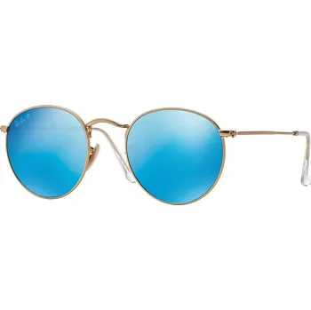Sluneční brýle Ray-Ban Round Metal Flash Lenses RB3447 112/4L Polarized