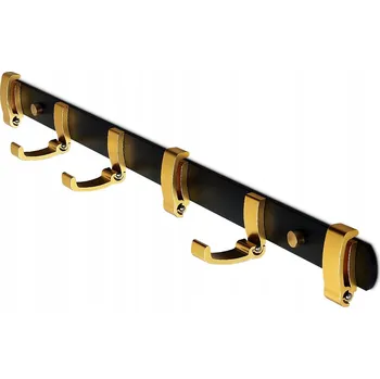 Věšák Tyč s háčky na kolíčky Mavö černá, žlutá