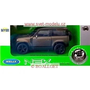 autíčko Welly LAND ROVER DEFENDER 2020 BROWN 43801