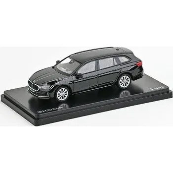 autíčko ABREX ŠKODA SUPERB IV COMBI 2023 ČERNÁ EBONY METALÍZA 143047