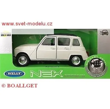autíčko Welly RENAULT 4 WHITE 43741