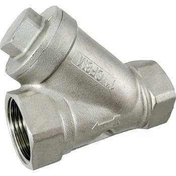 Ochranný vodní filtr Nerezový filtr šikmý Y s nerezovým sítkem - NEREZ - INOX, lapač nečistot - 3/8" 357/80mcr
