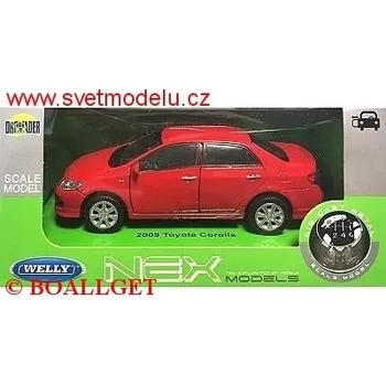 autíčko Welly TOYOTA COROLLA 2009 RED 43608