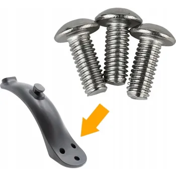 Příslušenství pro elektrokoloběžku 3x Delší šroub pro upevnění zadního blatníku pro Xiaomi PRO 2 / 1S / Mi 3