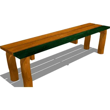 Zahradní lavice Playground System Mobiliář z akátu - Lavička bez opěrky .