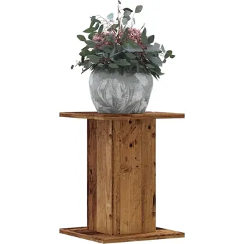 Stojan na květiny vidaXL Stojany na rostliny 2 ks 30 x 30 x 40 cm kompozitní dřevo [3307854] Barva: Staré dřevo