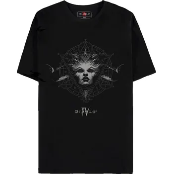Pánské tričko Pánské tričko s krátkým rukávem Diablo IV: Queen of the Damned (L) černá bavlna