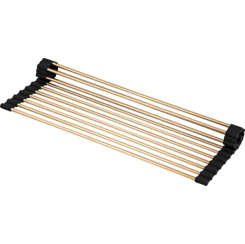 Rohožka Gamma Gamma, rolovací rohož na dřez 41,5 x 26,5 cm, zlatá-černá, GMA-OR-GD