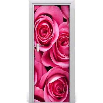 Fototapeta Samolepící fototapeta na dveře růžová růže 75x205 cm