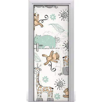 Fototapeta Samolepící fototapeta na dveře Zvířata Afrika 85x205 cm