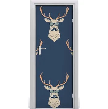Fototapeta Samolepící fototapeta na dveře Hipsterskie jelenie 85x205 cm