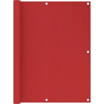 Slunečník vidaXL Balkonová zástěna 120 x 400 cm HDPE [310917] Barva: Červená