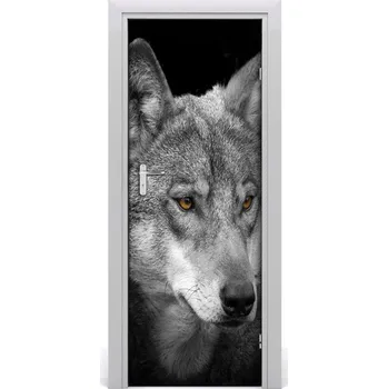 Fototapeta Samolepící fototapeta na dveře Vlk portrét 75x205 cm