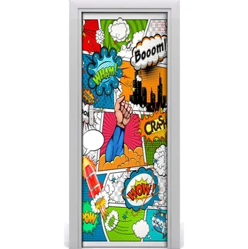 Fototapeta Samolepící fototapeta na dveře Komiks 75x205 cm