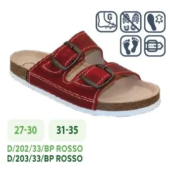 Dětská sportovní obuv Santé D/203/33/BP ROSSO Barva: Bordó, Velikost: 34, Stélka: Kožená